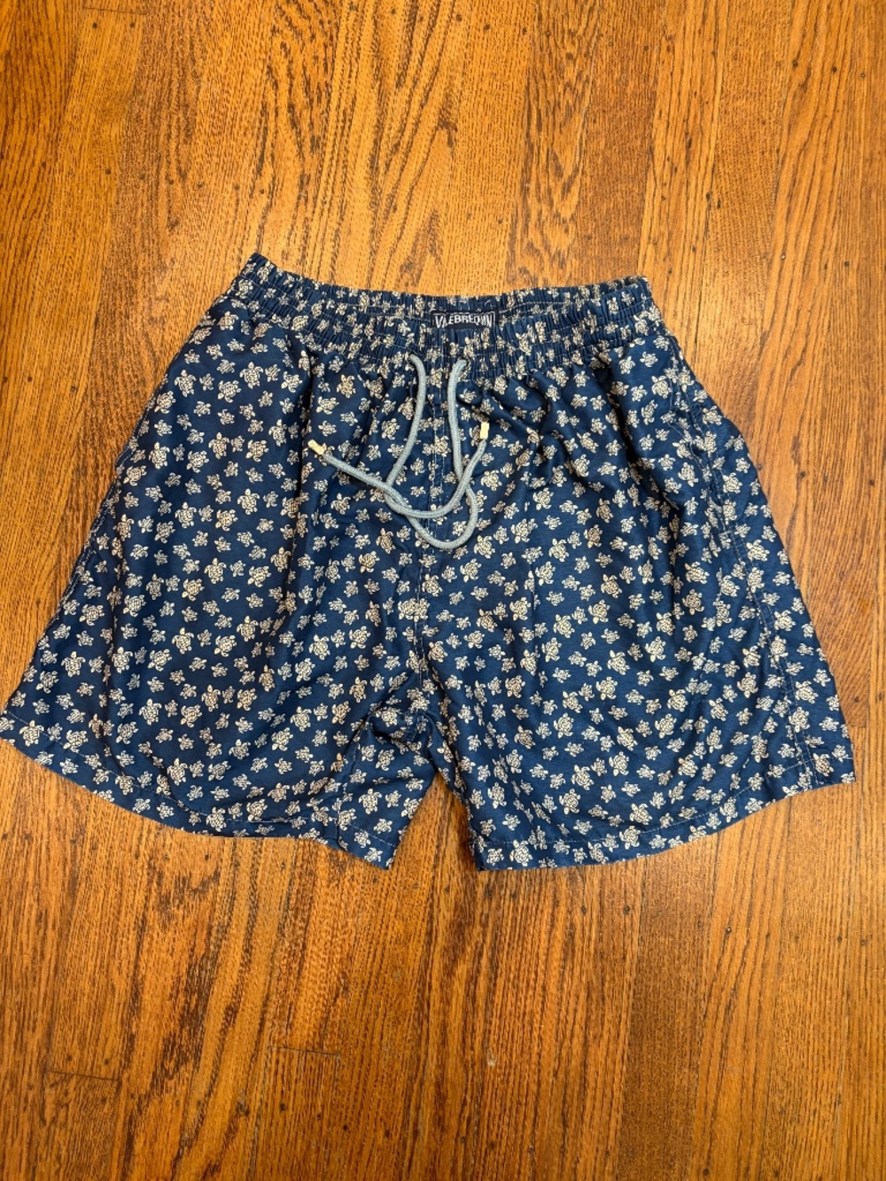 Vilebrequin Blue Turtle Print Swim Trunks – Men’s Small - Luxe Swimwear